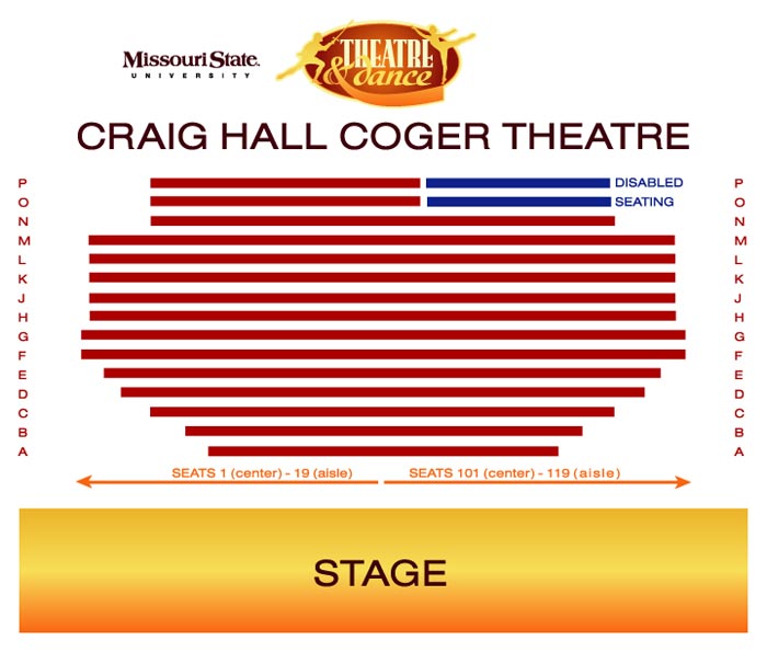 Coger Theatre Seating Chart